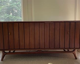 Mid-Century Zenith Stereo Cabinet. Great As Is But Would Be Awesome If Refurbished Into Storage Cabinet. Measures 65" W x 19" D x 28" H. Photo 1 of 4.