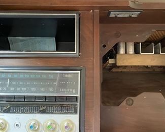 Mid-Century Zenith Stereo Cabinet. Great As Is But Would Be Awesome If Refurbished Into Storage Cabinet. Measures 65" W x 19" D x 28" H. Photo 4 of 4.