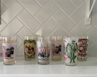 Set of 8 Official Kentucky Derby Mint Julep Glasses.