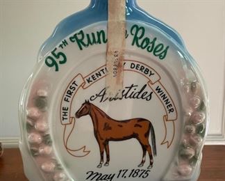 Vintage 1965 Jim Beam 95th Kentucky Derby Bourbon Decanter. Photo 2 of 3.