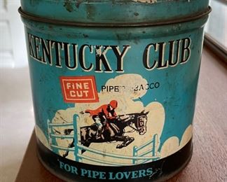 Kentucky Club Fine Cut Tobacco Tin.