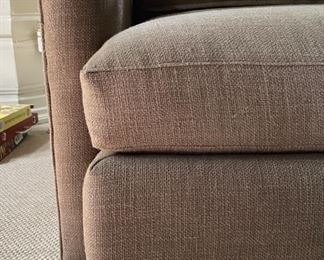 Crate & Barrel Right Facing Chaise Sofa. Measures 123" W x 42" D. Photo 3 of 3.