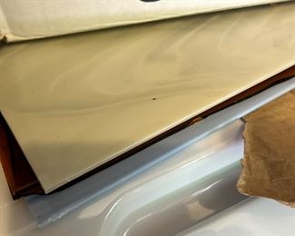 Sheets of stained glass