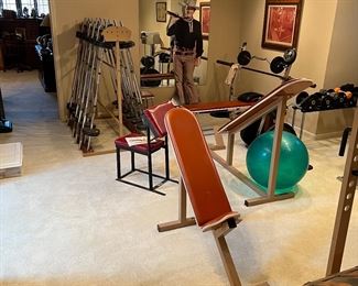Lots of high end vintage workout equipment