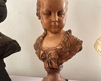 Antique cast bust