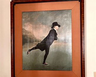 The Skating Minister  Colonial Reproduction Framed Art  by Raeburn, Henry