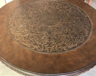 Ashley Furniture Wood Iron Cocktail Table