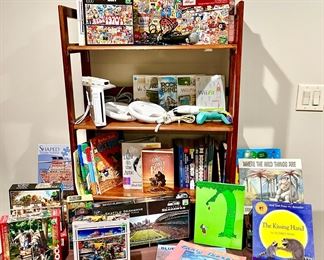 PUZZLES, BOOKS, AND Wii.