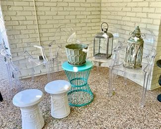 GHOST CHAIRS AND DECOR.