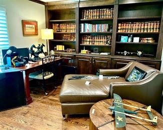 KRISTIN DROHAN LEATHER CHAISE!!!  THERE ARE 3 OF THESE!!!!!  COMFORT AWAITS.  LUXURIOUS LEATHER!