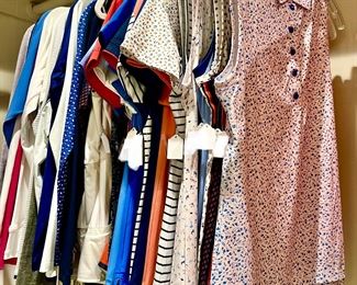 LARGE SELECTION OF WOMEN'S PETER MILLAR SLEEVELESS GOLF SHIRTS.