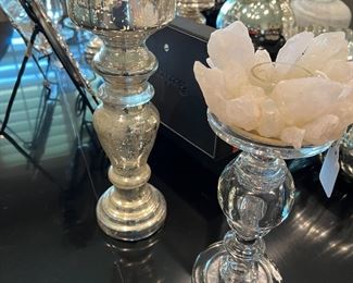 QUARTZ CRYSTAL VOTIVE HOLDER!