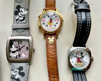 WALT DISNEY MICKEY MOUSE WATCHES.