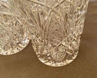 Brilliant cut glass - set of glasses