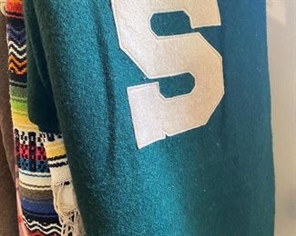 Vintage wool MSU blanket