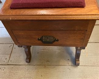 Victorian era shoe shine stool