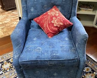 Pair of matching upholstered chairs