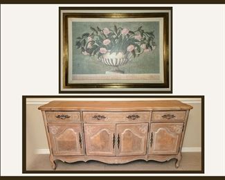 Attractive Framed Print and Sideboard