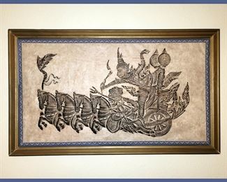 Large Framed Temple Rubbing 