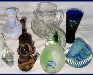 Pretty Small Glass Pcs including Caithness
