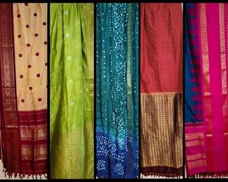 Small Sample of the Large Collection of Sarees