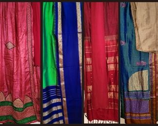 Small Sample of the Large Amount of Sarees and Dupattas