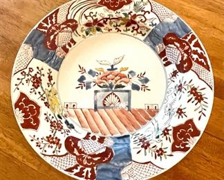 Antique Japanese Imari Round Platter 