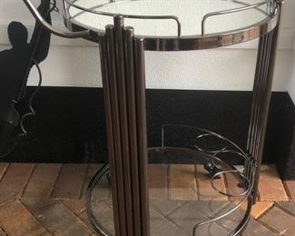 Close up of wine cart