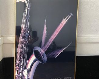 Framed poster “Jazz Quartet”.  Jim Schick Photography