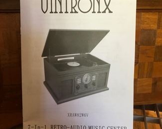 Vintronx record player, cd and tape player