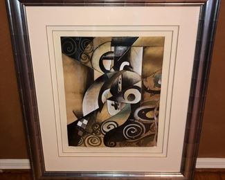 Signed print modern art