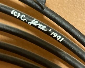 Detail pic, C Jere 1991 signature 