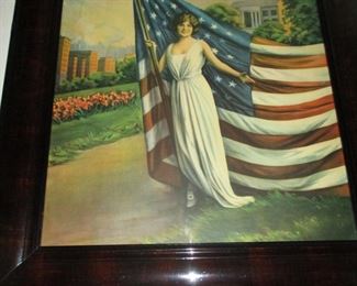 Great print - nicely framed and just in time for 4th of July