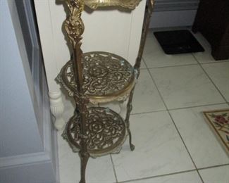 Brass 3 tiered stand.