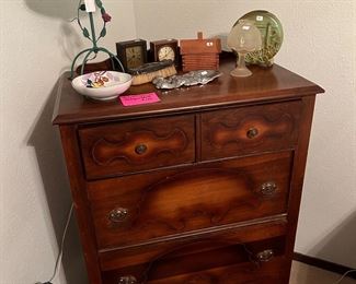 Antique walnut chest