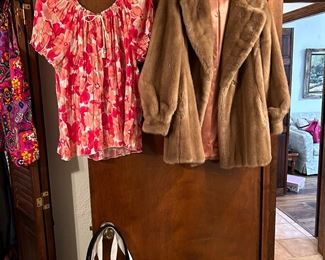 Mink coat, womens clothing