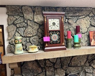 Antique string driven Ogee mantle clock, over 200 years old in working condition