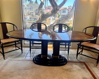 CHECK THIS BEAUTY OUT! IT IS ON FIRST DIBBS FOR $7300 for JUST THE CHAIRS!!!!!AND ANOTHER $8K FOR THE TABLE!!!!! BUT NOT WITH US!!!!! COME SEE THIS SET FOR YOURSELF!!!!
