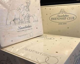Snowbabies Collection 10  Friendship Club Items