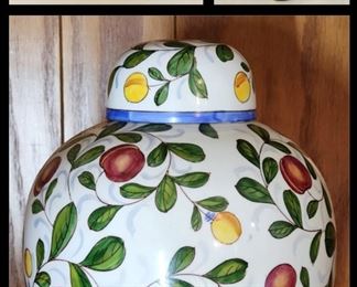 Handpainted Ginger Jar
