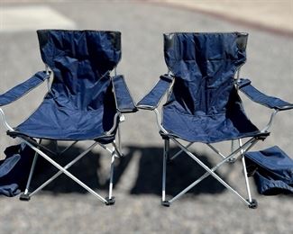 Pair of great condition folding camp chairs