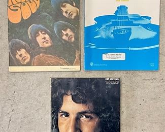 Vintage music books - Beatles, Elton John, Cat Stevens