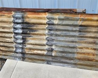 Tin roofing with patina (3 pc varies lengths)