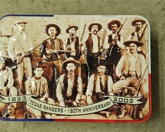 Texas Rangers tin keepsake