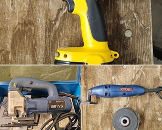 DeWalt, Bosch & Ryobi hand tools