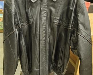 Vintage Adler leather men's coat - XL