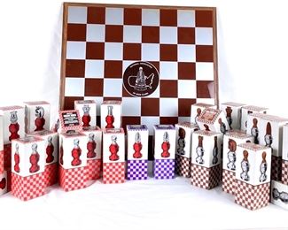 ARRO503 Vintage Avon 33 Piece Mens Cologne Chess Set