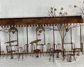 CALA500 Curtis Jere Signed MidCentury Metal Wall Art Sculpture