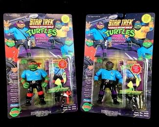 DAFO936 Vintage Star Trek Teenage Mutant Ninja Turtles Action Figures
