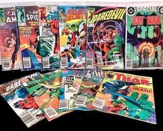 DAFO943 Vintage Marvel DC Comic Books